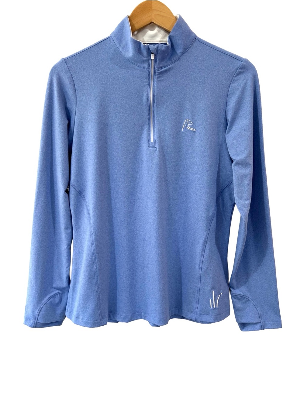 Rhoback women’s Performance Q-Zip Pullover quarter zip M blue heather *branded - Picture 2 of 10